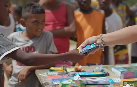 MuyOno Resorts donates school supplies to local Belize children philanthropy initiative San Pedro Ambergris Caye