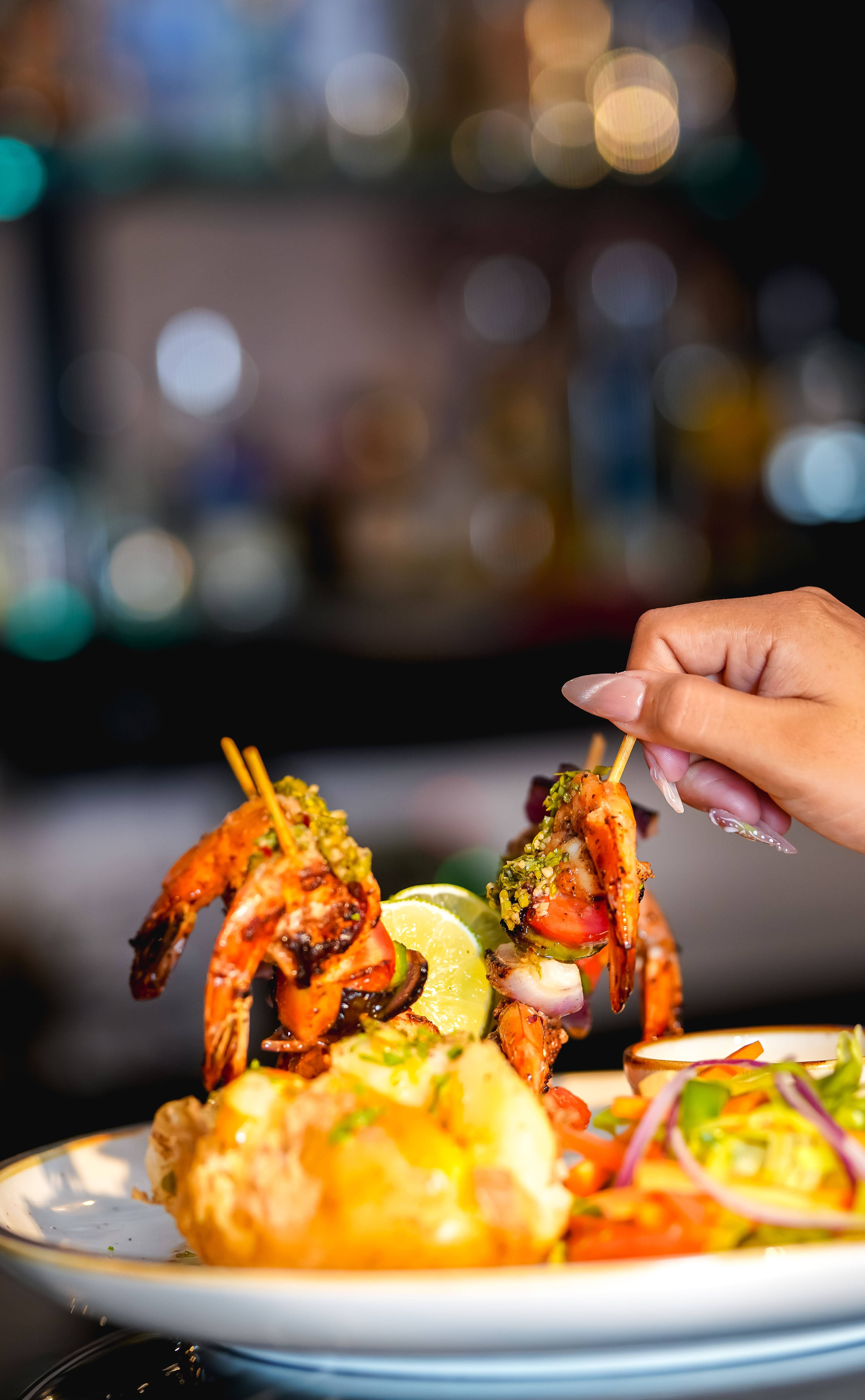 Drinks by the pool at Skyview rooftop restaurant San Pedro _ Watermark Belize Hotel